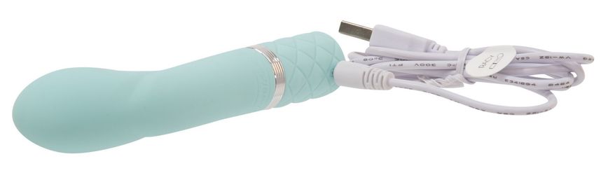 Luxurious Pillow Talk - Racy Teal vibrator with Swarovski crystal for the G-spot, gift packaging