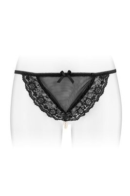 Fashion Secret KATIA Black pearl string panties