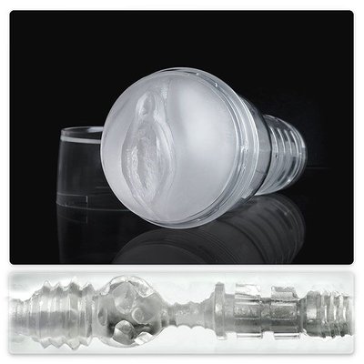 Vagina masturbator Fleshlight Ice Lady Crystal, semi-transparent material and case