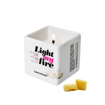 Love To Love LIGHT MY FIRE Massage Candle Musk (80 ml), paraben-free and preservative-free