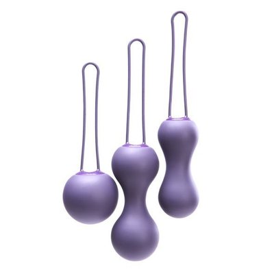 Je Joue Ami Purple Vaginal Balls Set, diameter 3.8-3.3-2.7cm, weight 54-71-100g