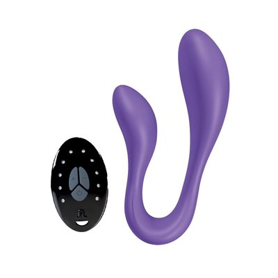 Couples vibrator Adrien Lastic Couple Secrets II with LRS remote control, two motors, versatile