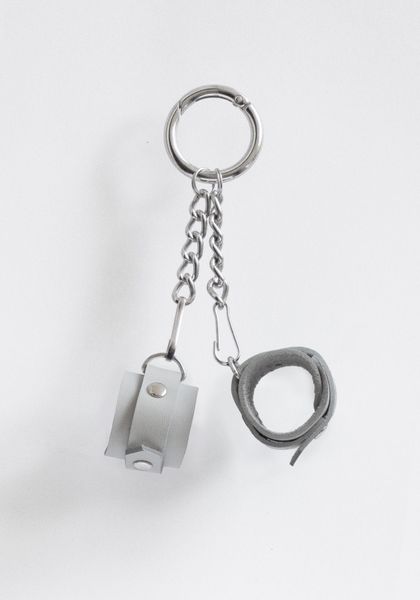 White Handcuffs keychain