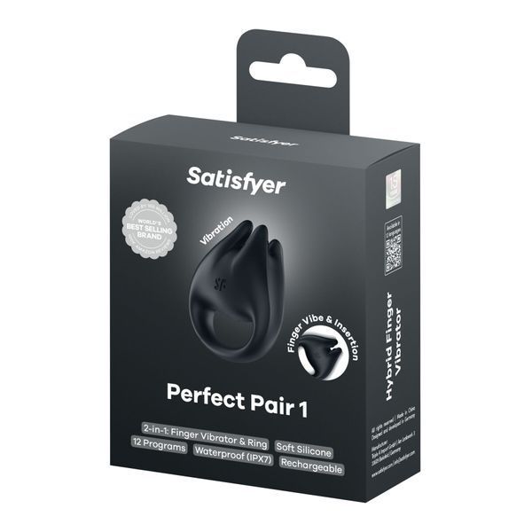 Satisfyer Perfect Pair 1 2-in-1 Finger Vibrator and Cock Ring