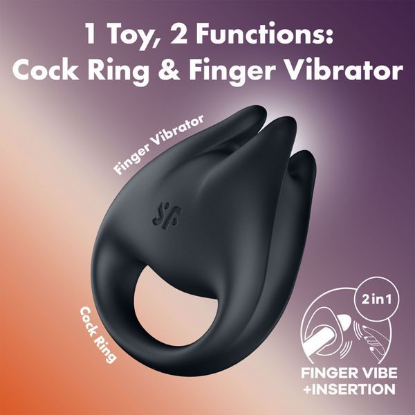 Satisfyer Perfect Pair 1 2-in-1 Finger Vibrator and Cock Ring