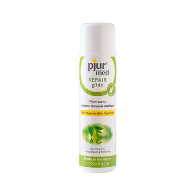 Water-based lubricant pjur MED Repair glide 100 ml with regenerating hyaluronic acid for dry skin