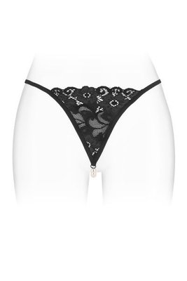 Fashion Secret VENUSINA Black pearl string panties