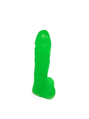 Craft soap-dildo with suction cup Pure Pleasure Green size L, natural