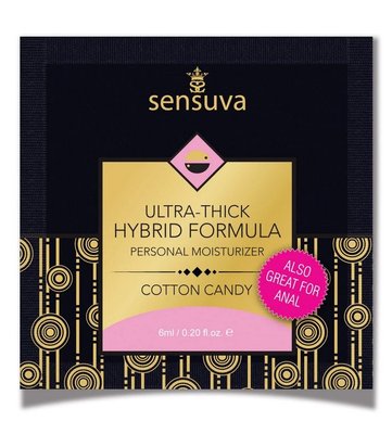 Sensuva Ultra-Thick Hybrid Formula Cotton Candy (6ml) lubricant sample