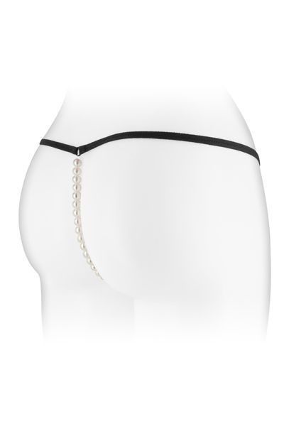 Fashion Secret VENUSINA Black pearl string panties