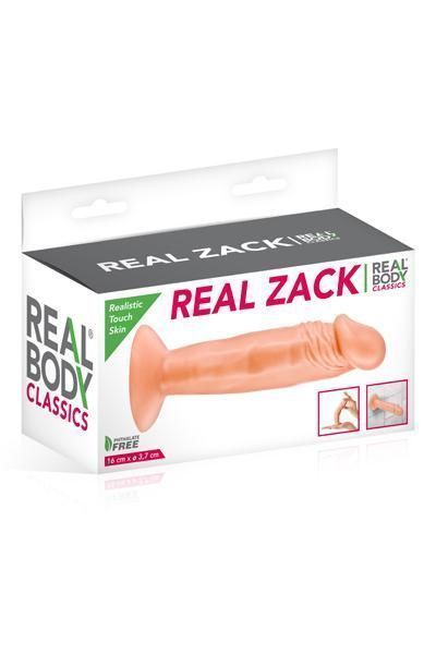 Dildo Real Body - Real Zack Flesh, TPE, diameter 3.7cm, Телесный