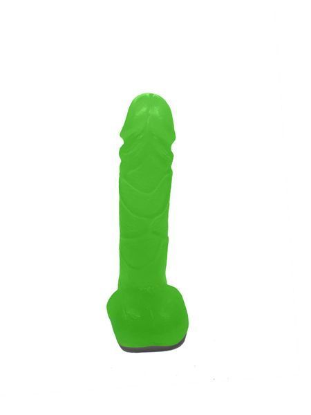 Мило у формі пеніса Чистий Кайф Green size M, крафтове мило-член, натуральне SO2641 фото
