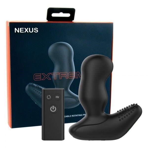 Nexus Revo Extreme Prostate Massager with rotating head and remote control, max diameter 5.4cm