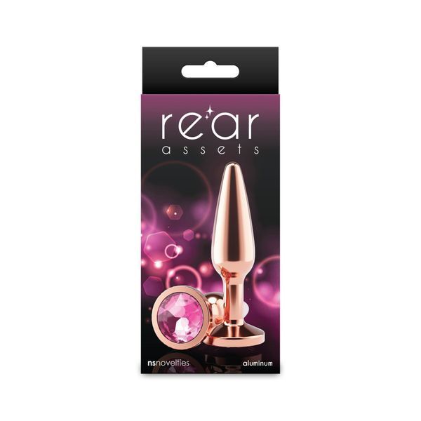 Анальна пробка NS Novelties Rear Assets - Tapered - Medium - Rose Gold - Pink SX4389 фото