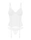 Корсет Obsessive Alissium corset&thong, XS/S, гибкие косточки, открытая спина, стринги в комплекте SX0600 фото 6