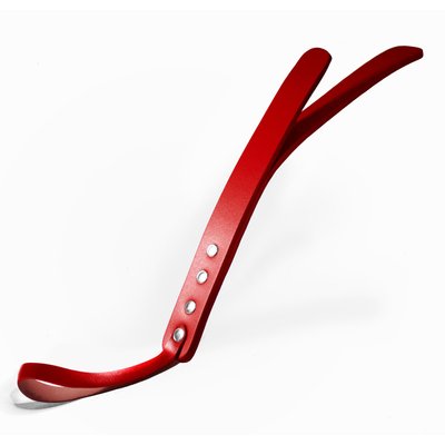 Feral Feelings Leather Mini Paddle Red, two-layer, natural leather