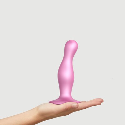 Attachment for strap-on Strap-On-Me Dildo Plug Curvy Rose Dragee Metallic M