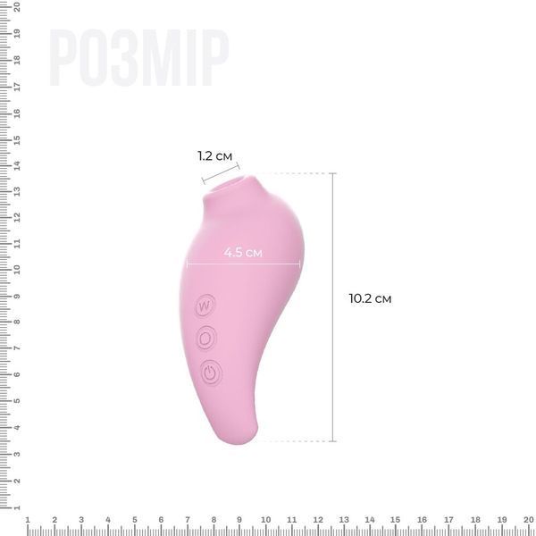 Adrien Lastic Revelation Pink Vacuum Stimulator, Boost Mode