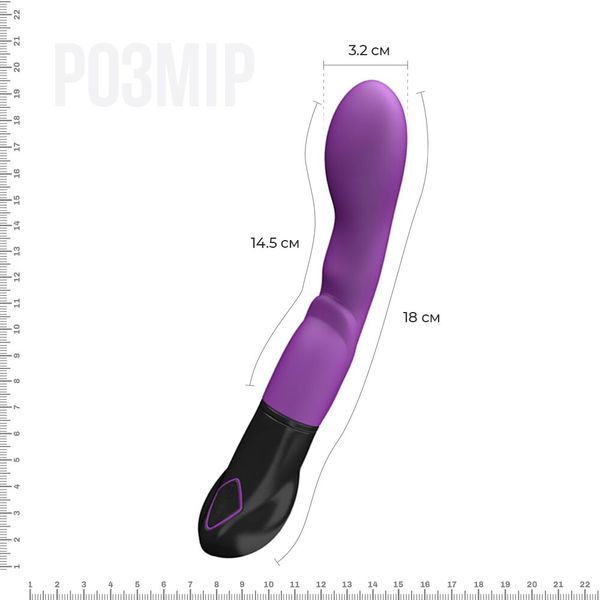 Adrien Lastic Nyx Vibrator for G-Spot and Vaginal Stimulation, Violet