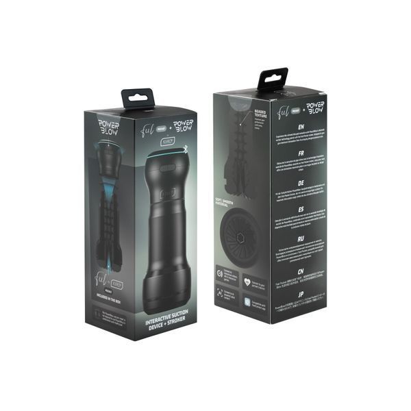 Мастурбатор Kiiroo Feel Pocket зі всмоктувальною інтерактивною насадкою PowerBlow Combo Set SX1224 фото