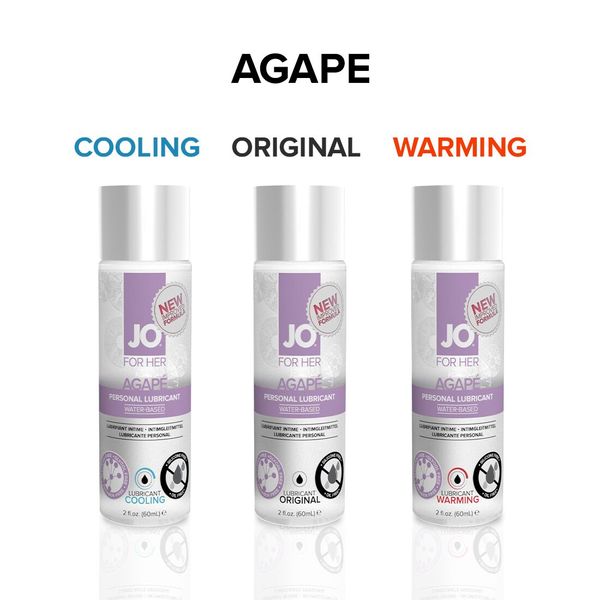 System JO AGAPE ORIGINAL water-based lubricant (120 ml) without glycerin, glycol, and parabens