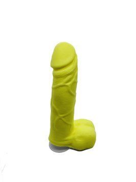 Мило у формі пеніса Чистий Кайф Yellow size M, крафтове мило-член, натуральне SO2643 фото