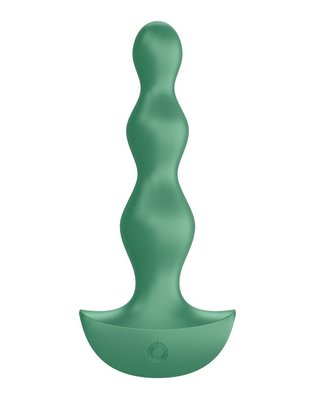 Beaded anal stimulator with two motors Satisfyer Lolli-Plug 2 Green