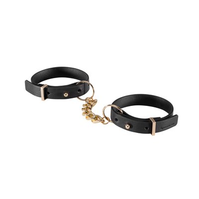 Eco-leather handcuffs Bijoux Indiscrets Maze – Thin Handcuffs Black