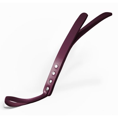 Feral Feelings Leather Mini Paddle Burgundy, two-layer, natural leather