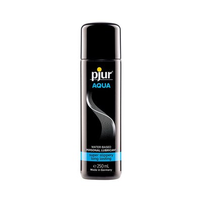 Water-based lubricant pjur Aqua 250 ml, velvety skin effect without stickiness