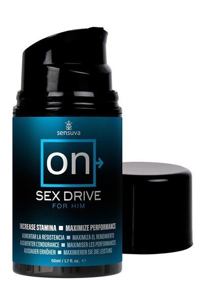 Крем для повышения либидо у мужчин Sensuva ON Sex Drive for Him 50 мл, с натуральными экстрактами SO3184 фото