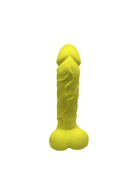 Craft soap-dildo with suction cup Pure Pleasure Yellow size L, natural