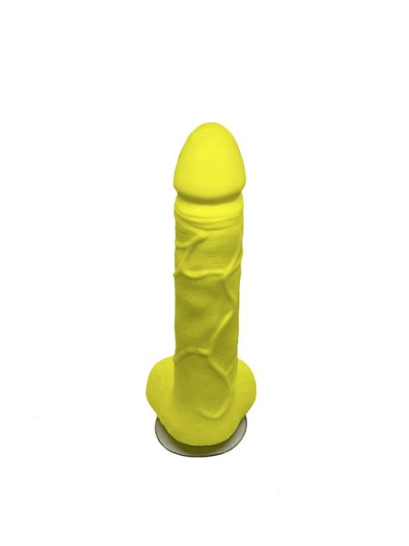 Craft soap-dildo with suction cup Pure Pleasure Yellow size L, natural