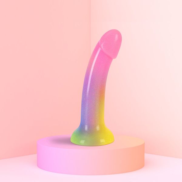 Dildo with gradient and glitter Love To Love Dildolls — Stargazer, ultra-soft