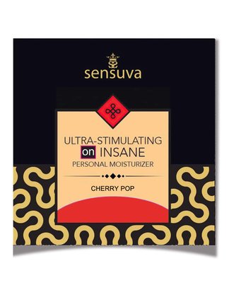 Sensuva Ultra-Stimulating On Insane Cherry Pop (6ml) lubricant sample