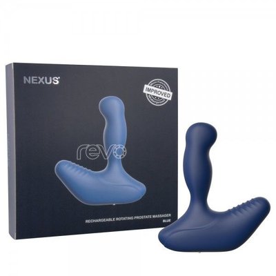 Nexus Revo Blue Prostate Massager with rotating head, max diameter 3.2cm