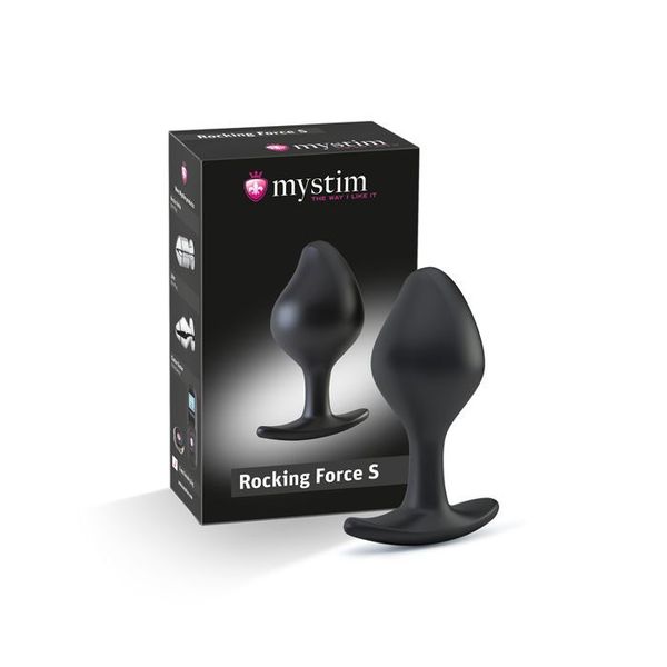 Mystim Rocking Force S Silicone Anal Plug for Electrostimulator, diameter 3.7 cm