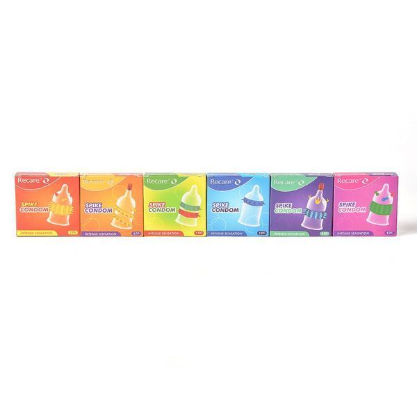 Насадка на член Recare Spike Condom Purple (презерватив с усиками и рядами шипов) SX3348 фото