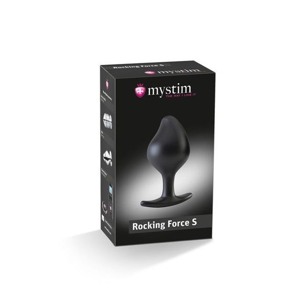 Mystim Rocking Force S Silicone Anal Plug for Electrostimulator, diameter 3.7 cm