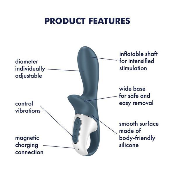 Анальний вібратор надувний Satisfyer Air Pump Booty 2 SO8410 фото