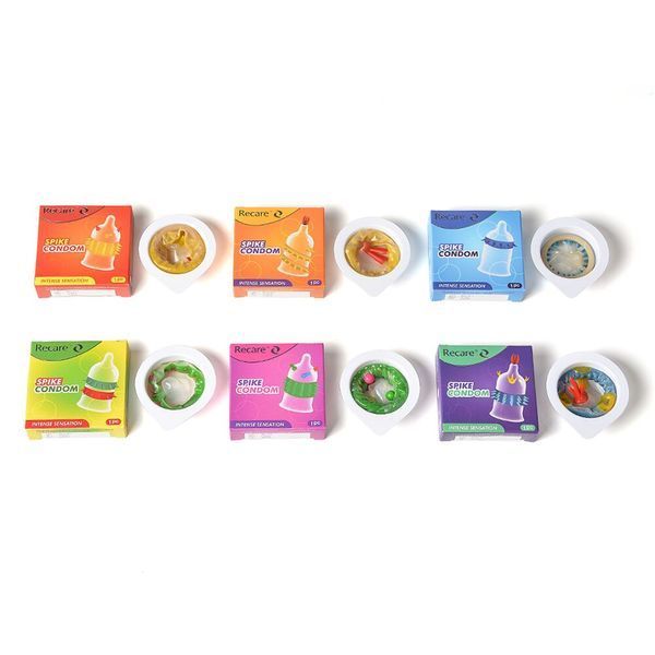 Насадка на член Recare Spike Condom Purple (презерватив с усиками и рядами шипов) SX3348 фото