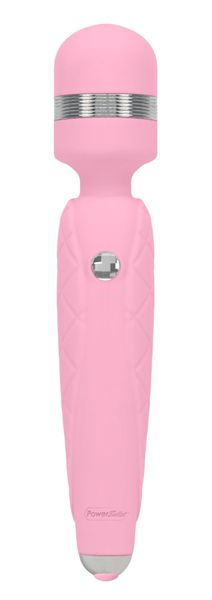 Luxurious PILLOW TALK Massager - Cheeky Pink with Swarovski crystal, smooth power increase