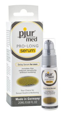 Delay gel pjur MED Prolong Serum 20ml, creates an invisible film reducing sensitivity