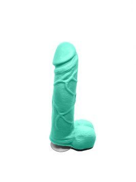 Мило у формі пеніса Чистий Кайф Turquoise size M, крафтове мило-член, натуральне SO2645 фото