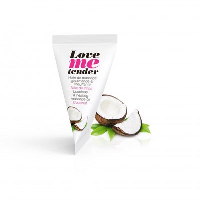 Love To Love - Love Me Tender Massage Oil, Noix De Coco (10ml), Coconut Scent, Paraben-Free