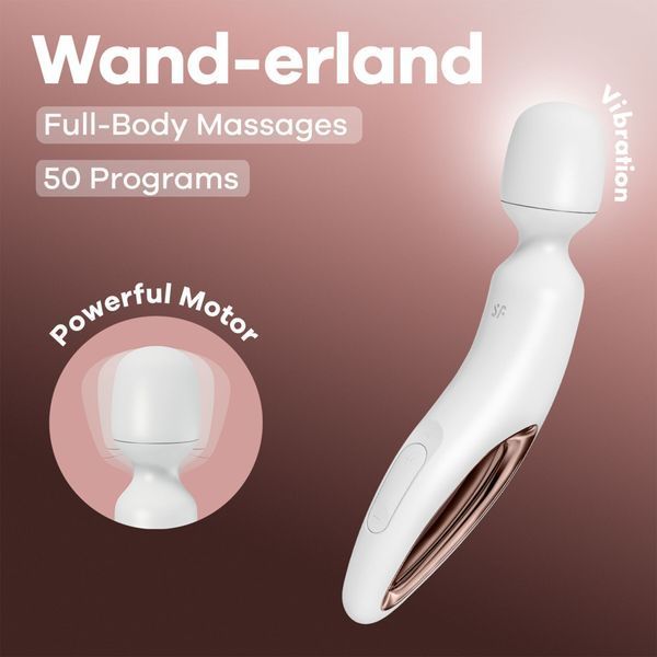 Вибромассажер Satisfyer Wand-erland (White/Rosegold) SX2697 фото