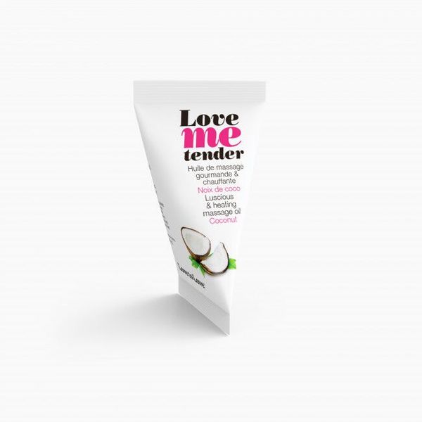 Love To Love - Love Me Tender Massage Oil, Noix De Coco (10ml), Coconut Scent, Paraben-Free