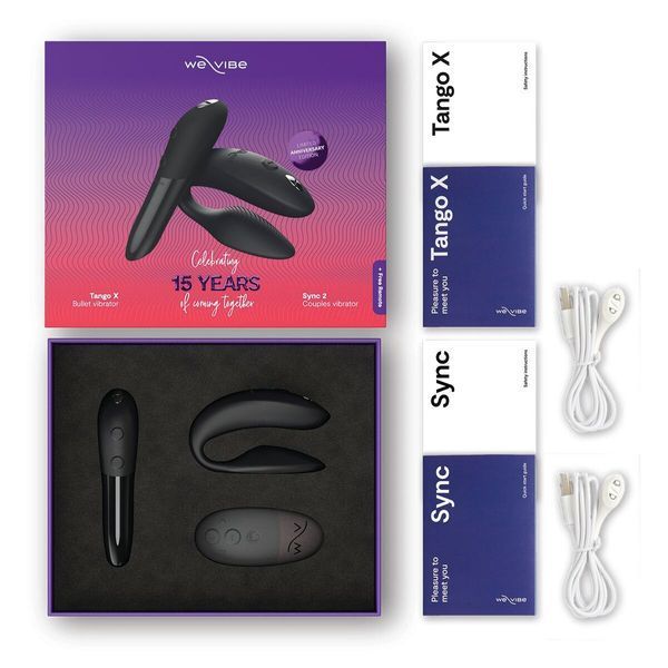 Подарунковий набір We-Vibe 15 Year Anniversary Collection, смарт-вібратор для пар + віброкуля SX0526 фото