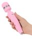 Luxurious PILLOW TALK Massager - Cheeky Pink with Swarovski crystal, smooth power increase