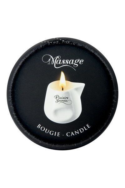 Plaisirs Secrets Peach massage candle (80 ml) gift set, ceramic jar